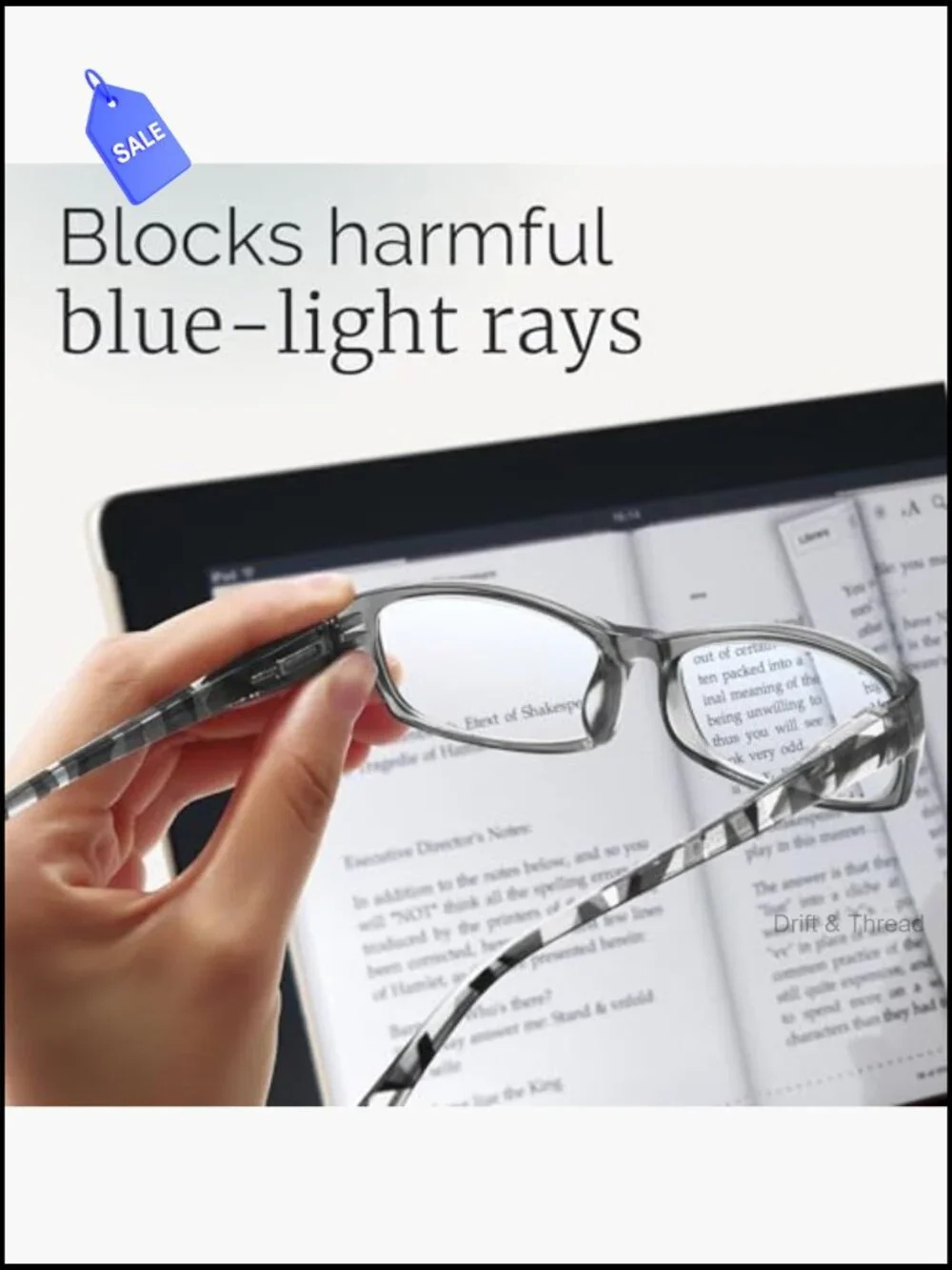 6 Pack Reading Glasses for Women Spring Hinge Blue Light Readers 2.25